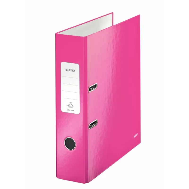 Leitz ordner 180° WOW POB/gelamineerd A4/80 mm, A4, karton, roze, 600 vel, 80 g/m², 8 cm
