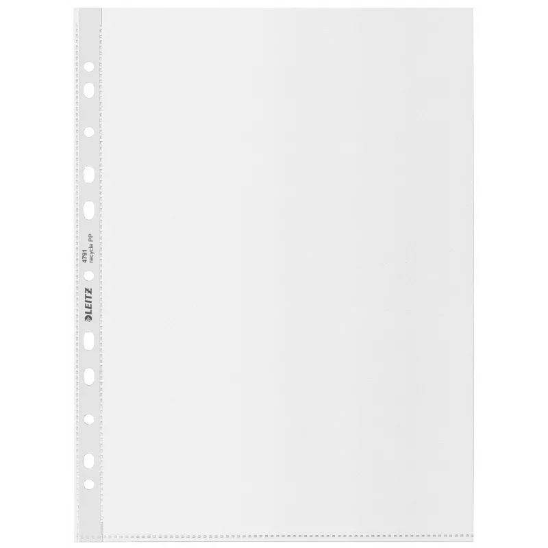 Leitz Recycle A4 insteekhoes, 210 x 297 mm (A4), transparant, polypropyleen (PP), staand, 0,1 mm, 230 mm