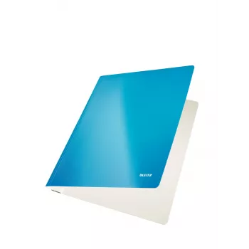 Leitz platte map karton/karton WOW A4, A4, karton, blauw, metallic, 250 vel, 240 mm, 3 mm