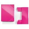 Leitz 3-flapmap WOW karton/POB A4, A4, polypropyleen (PP), roze, 250 vel, 80 g/m², papier