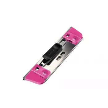 Leitz perforator Active WOW voor LAF's, 2 vel, metallic, roze, kunststof, roestvrij staal, 8 cm, 5,5 mm, 30 g