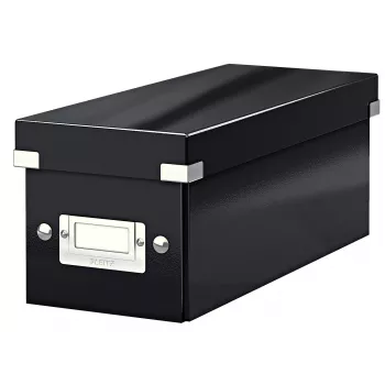 Leitz Click & Store WOW cd-opbergbox, zwart, karton, 143 mm, 352 mm, 136 mm, 440 g