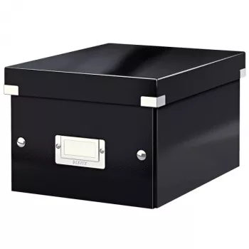 Leitz Click & Store WOW kleine opbergbox, zwart, karton, 7,4 L, 200 x 250 x 148 mm, 540 g, 1 stuk