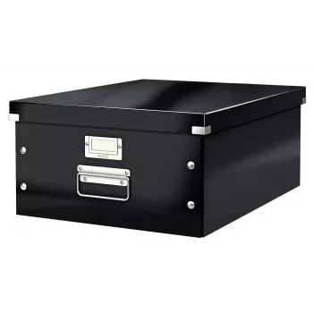 Leitz Click & Store WOW grote opbergbox, zwart, karton, 369 mm, 482 mm, 200 mm, 1,28 kg