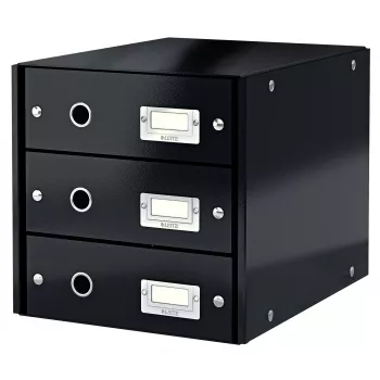 Leitz Click & Store WOW ladekast (3 laden), zwart, karton, 286 mm, 358 mm, 282 mm, 2,21 kg