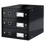 Leitz Click & Store WOW ladekast (3 laden), zwart, karton, 286 mm, 358 mm, 282 mm, 2,21 kg