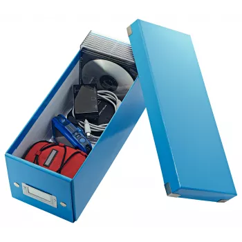 Leitz Click & Store WOW cd-opbergbox, blauw, karton, 143 mm, 352 mm, 136 mm, 440 g