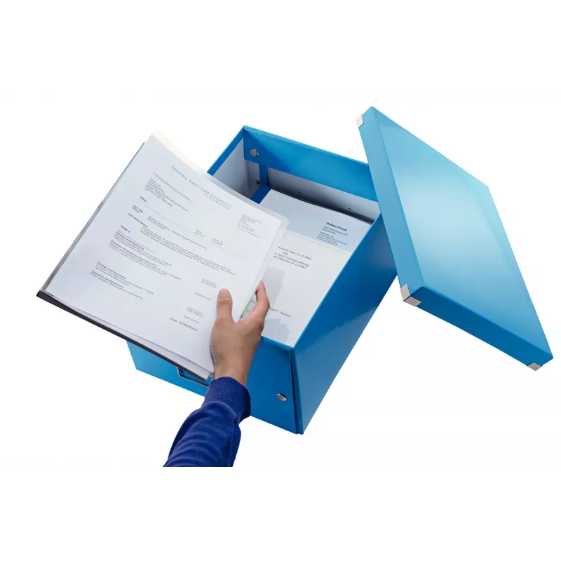 Leitz Click & Store WOW medium opbergbox, blauw, karton, 16,7 L, 281 mm, 200 mm, 265 x 335 x 188 mm