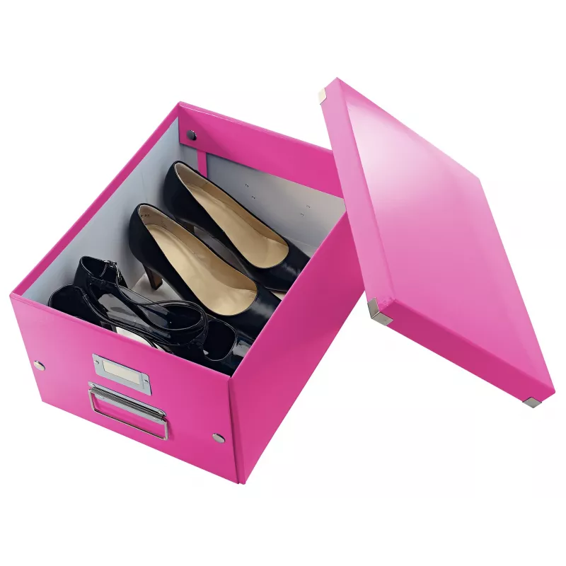 Leitz Click & Store WOW medium opbergbox, roze, karton, 16,7 L, 281 mm, 200 mm, 265 x 335 x 188 mm