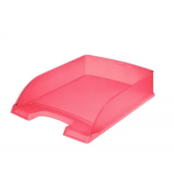 Leitz briefbak Standard Plus Frosty Standard, kunststof, rood, A4, 255 x 357 x 70 mm, 270 g
