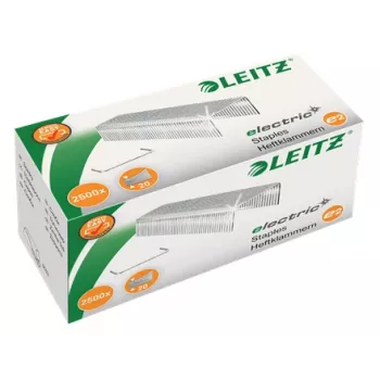 Leitz nietjes 24/6 E2 elektro-doos 2500, nietjespakket, 24/6, 6 mm, 2500 nietjes, E2, staal