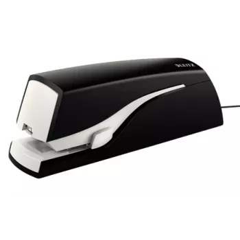 Leitz elektrische nietmachine 5533 NeXXt flat clinch 20 blad, 20 blad, 200 nietjes, 2 cm, 1 cm, kunststof, zwart, wit