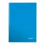 Leitz notebook WOW A4 gelinieerd met hardcover 90 g/80 blad, blauw, A4, 80 blad, 80 g/m², hardcover