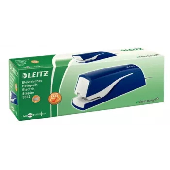 Leitz elektrische nietmachine 5532 NeXXt 10 blad, 10 blad, 200 nietjes, 1 cm, 1 cm, kunststof, blauw