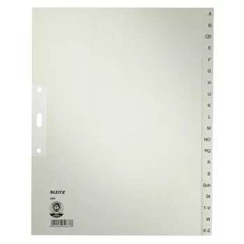 Leitz 12010085 tab-index alfabetische tab-index papier grijs
