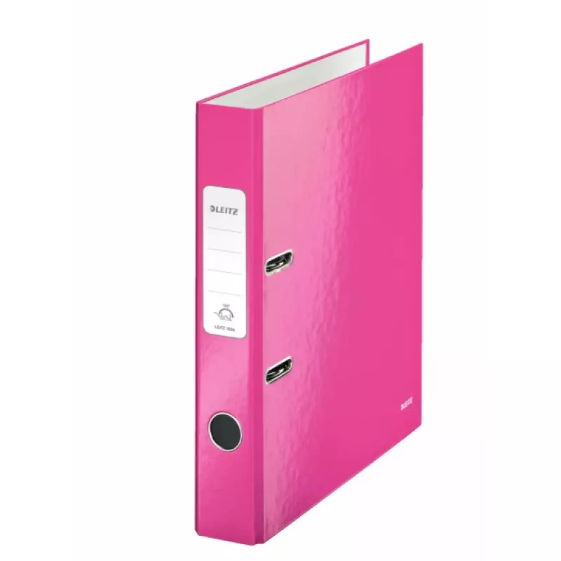 Leitz hefboomordner 180° WOW POB/gelamineerd A4/50mm, A4, karton, roze, 350 blad, 80 g/m², 5 cm
