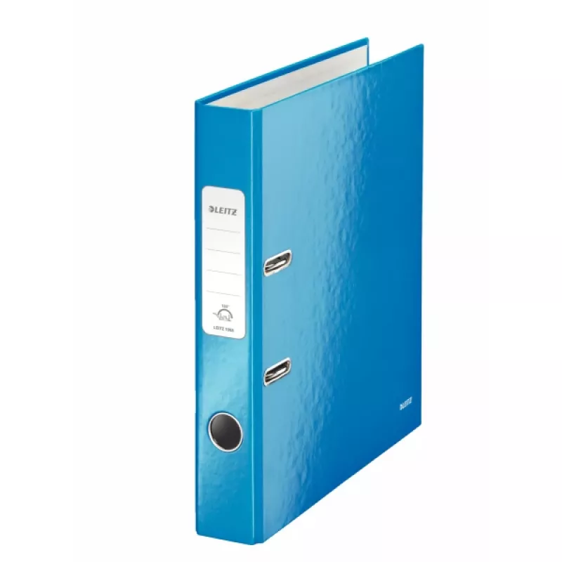 Leitz archiefordner 180° WOW POB/gelamineerd A4/50mm, A4, karton, blauw, 350 blad, 80 g/m², 5 cm