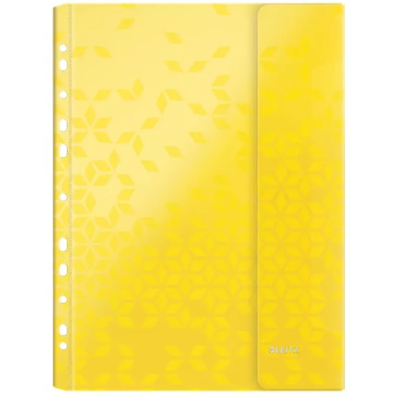 Leitz tas met klep WOW A4 PP kleuren assorti, A4, kleuren assorti, polypropyleen (PP), 0,2 mm, 235 mm, 4 mm