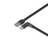 Lindy 1m USB 3.2 Type-A naar haakse USB-C kabel, 10Gbps