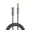 Lindy 5m 3,5mm verleng-audiokabel, Cromo Line, 3,5mm, stekker, 3,5mm, stekker, 5 m, antraciet