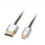 Lindy 2m CROMO slanke High Speed HDMI naar Micro HDMI kabel met Ethernet