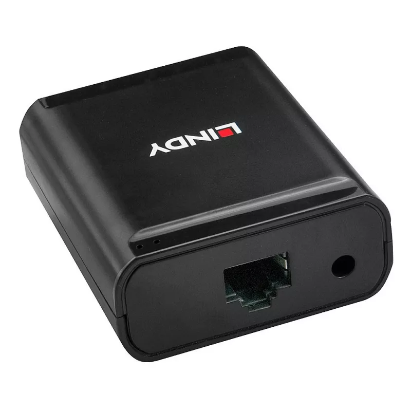 Lindy 60m 4-poorts USB 2.0 Cat.6 extender, USB 2.0, RJ-45, USB 2.0, zwart, metaal, 52 mm, 60 mm