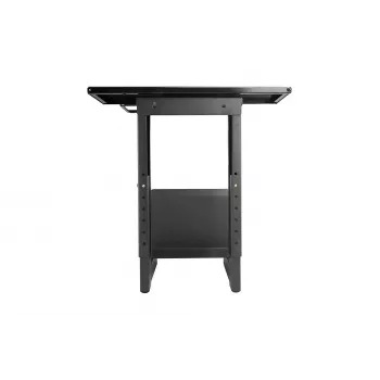 Lindy Sliding onder-tafel-pc-houder, tafelgemonteerde CPU-houder, 30 kg, zwart, staal, 0 - 360°, 45 cm