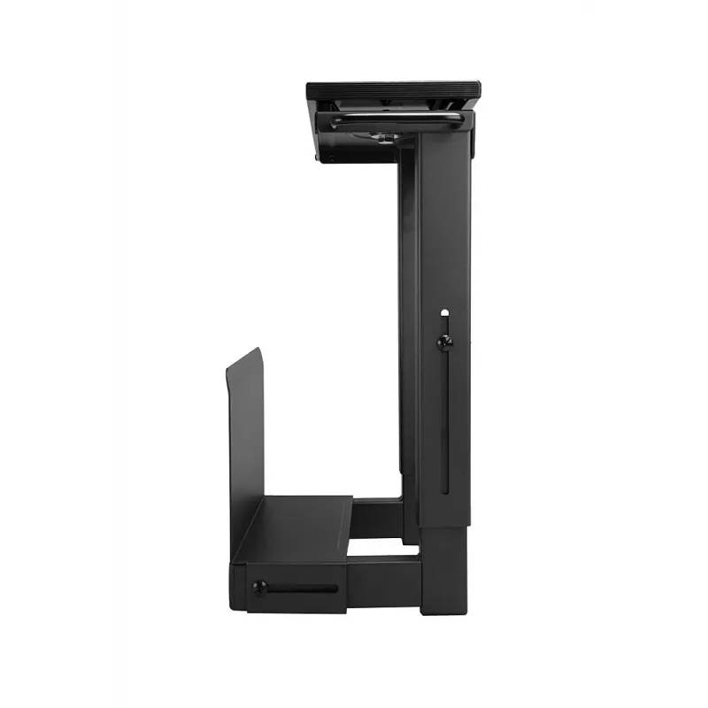 Lindy Sliding onder-tafel-pc-houder, tafelgemonteerde CPU-houder, 30 kg, zwart, staal, 0 - 360°, 45 cm