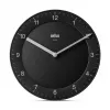 Braun BC 06 B quartzwandklok analoog zwart quartzklok rond zwart