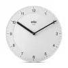 Braun BC06W quartzklok rond wit