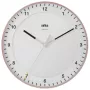 Wandklok BRAUN BC 17 PW DCF — analoge DCF-radio-klok, roze en wit