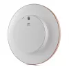 Wandklok BRAUN BC 17 PW DCF — analoge DCF-radio-klok, roze en wit