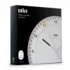 Wandklok BRAUN BC 17 PW DCF — analoge DCF-radio-klok, roze en wit
