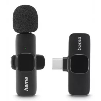 Hama Smart Wireless zwarte lavalier-clipmicrofoon
