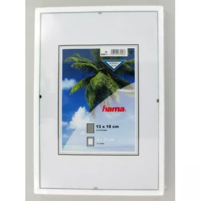 Hama Clip-Fix 13 x 18 transparante glazen fotolijst 9 x 13 cm