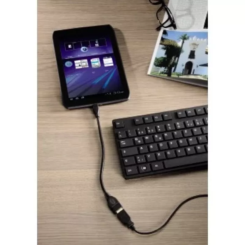 Hama USB 2.0-adapterkabel USB-kabel 0,15 m USB A micro-USB B zwart