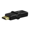 Hama compacte adapter HDMI-stekker - HDMI-bus, draaibaar, zwart