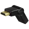 Hama compacte adapter HDMI-stekker - HDMI-bus, draaibaar, zwart