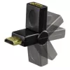 Hama compacte adapter HDMI-stekker - HDMI-bus, draaibaar, zwart