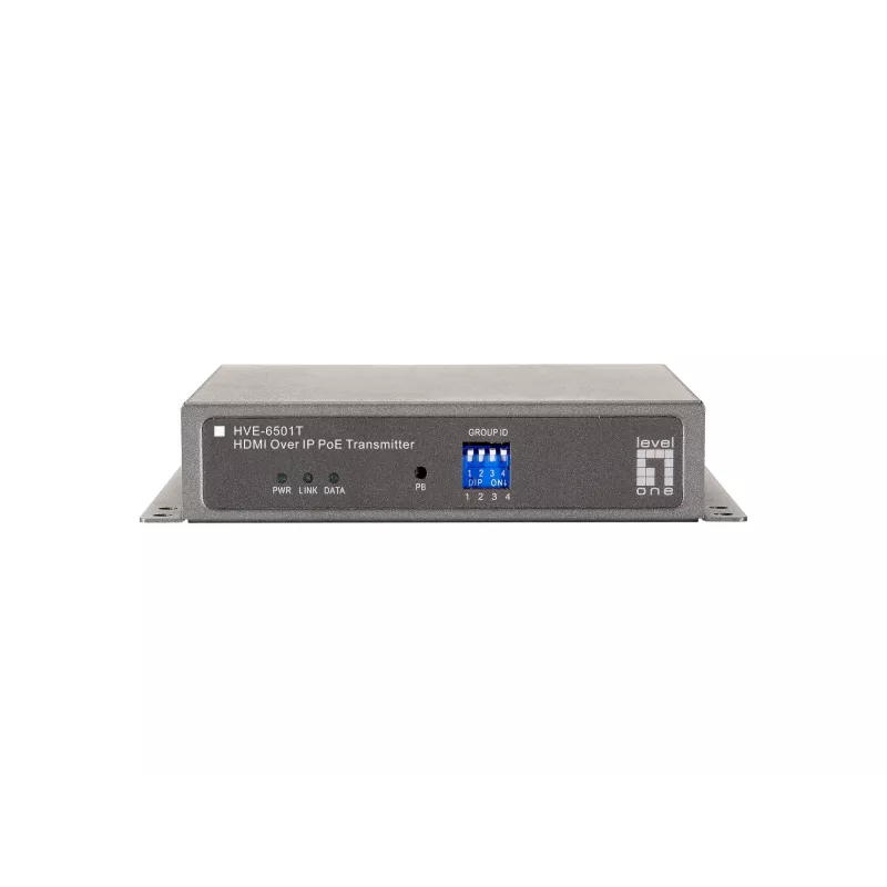 LevelOne HDMI over IP PoE transmitter, 1920 x 1080 pixel, AV-zender, grijs, HDCP