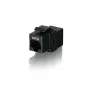 Equip Cat.6 onafgeschermde Keystone inline-koppeling, zwart, goud, 15 mm, 33 mm, 20 mm, 75 g