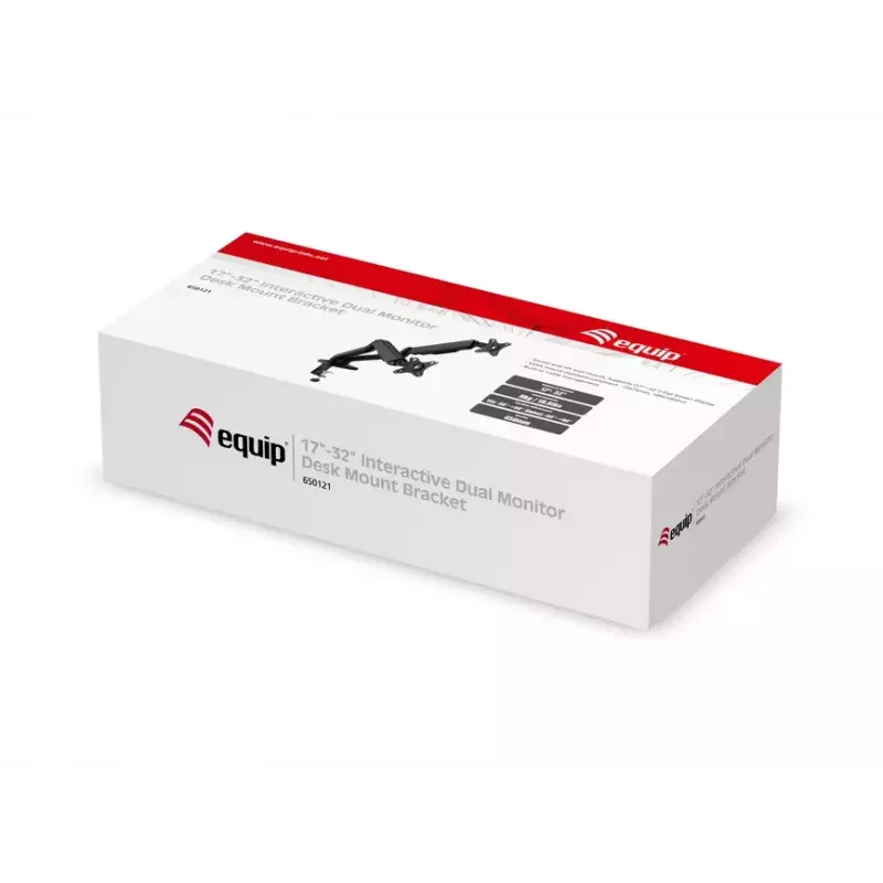 Equip 13–27 inch interactieve duale monitor-tafelsteun