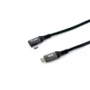 Equip USB 2.0 C naar C 90° haakse kabel, M/M, 2,0 m, 100 W met Emark-chipset