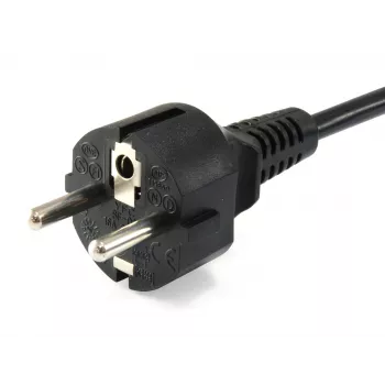 Equip high quality stroomkabel, C5 naar Schuko, 1,8m, 1,8 m, CEE 7/7, IEC C5, H05VV-F3G, 250 V, 2,5 A