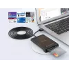 Conceptronic BIAN11B dual-interface smart-ID-kaartlezer, USB 2.0, Near Field Communication (NFC), 1 m, zwart, 100 g