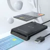 Conceptronic BIAN11B dual-interface smart-ID-kaartlezer, USB 2.0, Near Field Communication (NFC), 1 m, zwart, 100 g