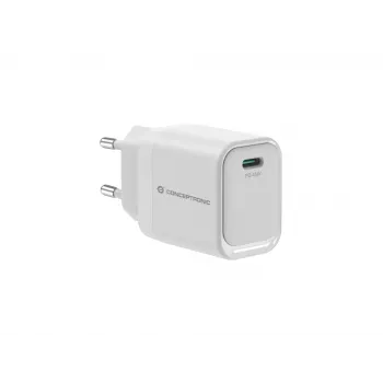 CONCEPTRONIC ALTHEA19W45 1-poorts 45W GaN USB-C PD-oplader met PPS, PD 3.0, 100–240V, wit