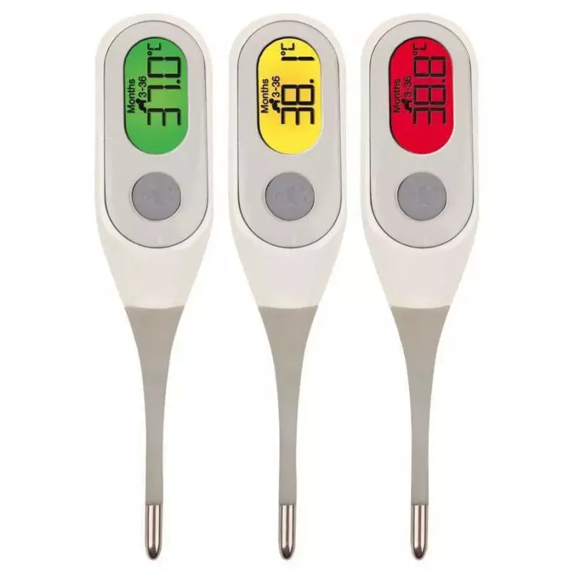 Braun PRT2000 digitale lichaamsthermometer contact blauw, wit onderarm