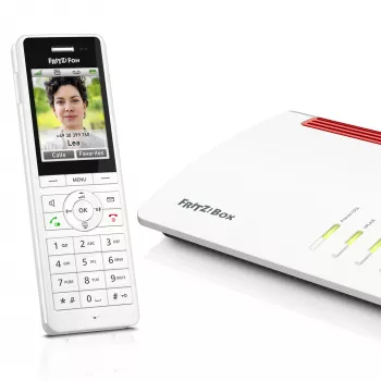 DECT-snoerloze telefoon FRITZ X6 wit International — handsfree, antwoordapparaat, telefoonboek met 100 vermeldingen