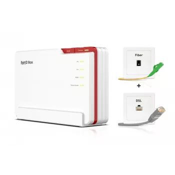 Box FRITZ! 5690 Pro International WLAN-router 2,5 Gigabit Ethernet tri-band (2,4 GHz / 5 GHz / 6 GHz) wit